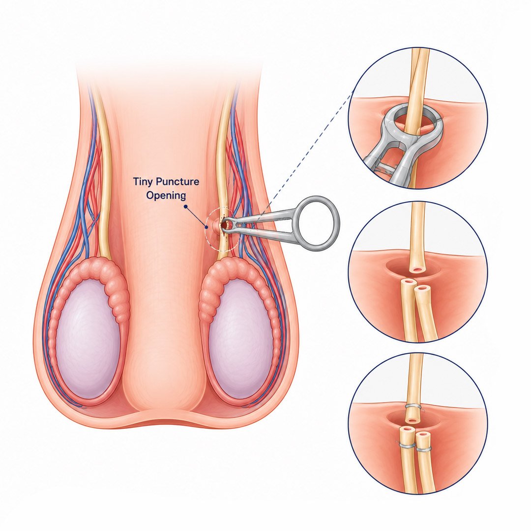 No-scalpel vasectomy